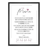 Himmelsflüsterer - Kunstdruck-Poster Nr. 5 'Poesie' | Mama Geschenk | Wandbilder Wohnzimmer | Geschenke für Mama Geburtstag | Wanddeko Deko Wohnzimmer | DINA A4 ohne R