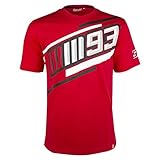 Marc Marquez 2019 MotoGP Herren-T-Shirt, Rot, 100 % Baumwolle, offizielle Größen S-XXXL, rot, Mens (S) 98cm/39 inch C