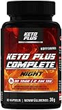 Keto Burn Plus NIGHT, Ohne Koffein, Complete Kapseln für den Fettstoffwechsel, 60 Kapseln I Sonderp