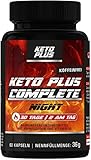 Keto Burn Plus NIGHT, Ohne Koffein, Complete Kapseln für den Fettstoffwechsel, 60 Kapseln I Sonderp