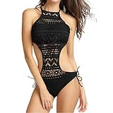 BOLANQ Oversize Damen Frozen Shape maritim bade Badeanzug 52/54 Zebra Kinder Baumwolle Set Leoparden Sport größe Neckholder Tankini Oversize Damen schwarz bauchweg Kleid beig