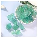 YSJJAXR Naturkristall rau 100g Natürlicher Fluorit Grüner Zerkleinerer Stein Heilung Kristall Schmuck Machen für Aquarium Dekoration Wohnkultur Zubehör (Size : 1-2cm100g)
