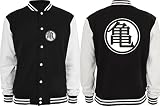 Textilhandel Hering Collegejacke - Son Goku (Schwarz/Weiß, L)