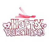 bulrusely Happy Valentines Wandschild – Filz Türschild Valentinstag Dekoration für Türdekoration – Love Happy Valentines Schild Wandschild für Valentinstag Dek