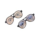 OULII 2 Stück Augen-Brille lustige Verkleidung Brillen für Halloween Kostüm Scherzartik