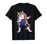 Dabbing Einhorn Italien Fußball, Italienische Fußballfans Lustig T-S