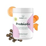 Probiotika | Hunde Nahrungsergänzung | Kaubare, probiotische Drops 180g | mit Inulin, Hüttenkäse, Präbiotika & Enterococcus faecium | Unterstützt die Darmflora & reguliert die Verdauung | BuddyC