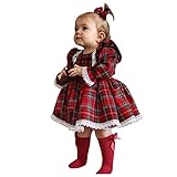 Prinzessinen Kleider Mädchen Weihnachtskleidung Mädchen Santa Tutukleid Mit Weihnachtsmann Druck Rots Tütü Kleid Mädchen Partykleid 6 Monate-4Jahre Reizeitk