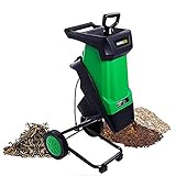 gxfc HCksler Elektrisch 2400W/ GartenhCksler/fR Starke Ste Und Weiches HCkselgut/ 1,77-Zoll-Schnittdurchmesser/fR Rasen Und Garten/Berlastungsschut/30m Stromleitung