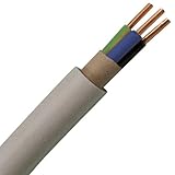 Kopp 153125003 NYM-J 3 x 2,5 mm² Feuchtraum-Kabel, 25 m-Ring