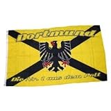 Dortmund Kreuz XXL Fahne Flagge Grösse 1,50 x 2,50m mit Ösen - FRIP –Versand®