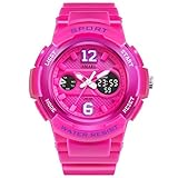 Jungen Uhren Mädchen Uhren Kinder Armbanduhr Jungen Digital Analog Wasserdicht Sports Uhren Für Jungen Und Mädchen Digital Uhr Sports Uhren,R