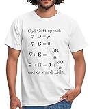 Spreadshirt Maxwell-Gleichungen Männer T-Shirt, L, Weiß