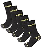 Caripe 5 | 10 | 20 Paar Arbeitssocken Herren Socken Baumwolle Business Strümpfe ast3 (39-42, 10er Pack Schwarz)