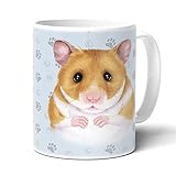 HAMSTER Pet Tasse mit Spruch Frauchen Herrchen Souvenir Animal Crossing Becher Goldhamster Lustige Texte Weihnachten Personalisierte Tasse Kaffeetasse Lieblingstier Mug Pott Nag