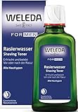 WELEDA Bio FOR MEN Rasierwasser - Naturkosmetik Pre Shave & After Shave erfrischt und belebt die Haut vor und nach der Trocken- und Nass-Rasur, pflegt & desinfiziert kleine Schnittwunden (1 x 100 ml)