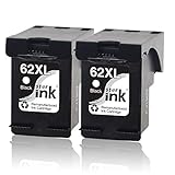 Starink 62XL Remanufactured Kompatibel für HP 62XL 62 XL Schwarz Druckerpatronen für HP Envy 5540 5544 5545 5547 5548 5640 5642 5644 5646 5660 7640 5542 HP OfficeJet 200 5740 5742 5744 (2 Schwarz)
