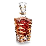 Amerigo Whisky Karaffe Geschenkset - Vatertagsgeschenk Ideen - Geschenke für Männer - Whiskey Eiswürfel Wiederverwendbar - Geburtstagsgeschenk für Männer - Papa Geschenke - Whisky Zubehö