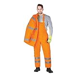 Reis S-VISPM Gefütterte Schutzlatzhose, Orange, M Größ