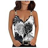 Sexy Tank Tops Damen Sommer T-Shirt Bluse Streetwear Sport Oberteile Sweatshirt Teenager Mädchen Tunika Tops, V Ausschnitt Für Frauen, Damen Tank Top Ärmellose T Shirt Tunika Casual Lose Shirt Top
