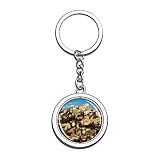 Frankreich Luberon Schlüsselanhänger Souvenir Spin Kristall Metall Edelstahl Kette Stadt Reise Geschenk