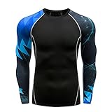 T-Shirt Herren Slim Fit Fitness Regular Fit Basic Herren Trainingsbekleidung Laufen Training Schwimmen Bequem Klassisch Schnelltrocknend Stretch Rundhals Herren Shirt TC127 XXL
