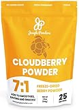 Jungle Powders Wilde Moltebeeren Pulver 100g 100% Natürliches Moltebeerenextrakt aus Reinen und Sauberen Arktischen Nordischen Wäldern Superfood Pulver Gefriergetrocknete Arktische Molteb