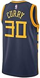 XLXay Herren Trikot Curry White Blue Warriors Swingman 17/18, City Navy, S