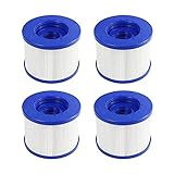 Xiaobudian Spa Filter zum Aufschrauben, Spa-Filter, aufblasbar, keine Schrauben, 60 mm, Filter für Net Spa Filter Whirlpool, für Cosy Spa, für Wave Spa, für Clever Spa und mehr (4 Stück)