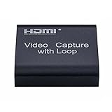 Videoaufnahmegerät mit Schleife, Game Capture HDMI zu USB 2.0 für Spielaufnahmen, Live-Streaming, 4K HD 1080P 60fps HDMI-V