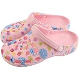 TIMETERNY Damen Clogs Sandalen Slip on Gartenschuhe Leicht Wasser Strand Hausschuhe Slide mit Fersenriemen Outdoor Walking Pool Dusche, Pink (rose), 38.5 EU