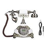 Weikeya Betreff-wählen Antiquität Telefon, Zeit Prüfen 27.3 * 25.*19cm Telefon Zahlen Modisch Festnetz Telefone Ab