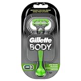 Gillette Body Rasierer Herren, Körperrasierer + 1 Rasierklinge mit 3-fach Kling