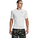Under Armour Herren Comp Ss kurzärmliges T-shirt, White / Black, XL