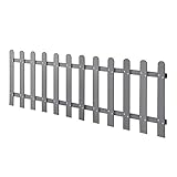 neu.holz WPC Gartenzaun Lattenzaun Holzzaun Gartenzaun Friesenzaun Sichtschutz G