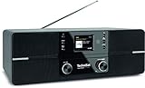 TechniSat DIGITRADIO 371 CD BT - Stereo Digitalradio (DAB+, UKW, CD-Player, Bluetooth, Farbdisplay, USB, AUX, Kopfhöreranschluss, Kompaktanlage, Wecker, 10 Watt, Fernbedienung) schw