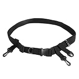 Watgürtel Multifunktionale Taille Gürtel Einstellbar Angeln Wader Gürtel mit 2 D 2 Swivel Haken für Surf Kayak Ang
