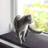 Pet Prime Katzen-Fenstermatte für Fensterbänke, Katzen-Fensterbett-Matte, Katzenfensterkissen, 90 x 28