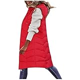 HHOP Mantel ohne ärmel Damen Jacke Jacke Karierte Jacke Damen Steppmantel leicht Jacke Damen Mantel Damen Winter lang elegant Winter Parka Frauen Daunenjack