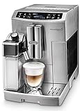De'Longhi Primadonna S Evo ECAM 510.55.M Kaffeevollautomat mit LatteCrema Milchsystem, Cappuccino und Espresso auf Knopfdruck, 2,8 Zoll Touchscreen Display und App-Steuerung, Edelstahlgehäuse, silb