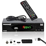 PremiumX Kabel Receiver DVB-C FTA 530C Digital FullHD TV | Auto Installation USB Mediaplayer SCART HDMI | Kabelfernsehen für jeden Kabel-Anbieter geeig