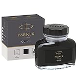 Parker 1950375 Quink Füllfederhaltertinte im tintenfass, 57 ml, schw