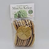 Handwerklich hergestellte Logokekse aus Meisterbäckerei, 200g (20 Stück), Vegan & Matcha (Kleeblatt)