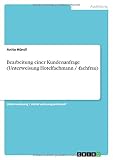 Bearbeitung einer Kundenanfrage (Unterweisung Hotelfachmann / -fachfrau)