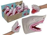 Bada Bing Handpuppe Hai ca. 15 cm groß realistisches Spielzeug für Kinder, Kasperle Theater und Hai Fans Shark Pupp