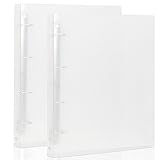 FYY Ringbuch A4,4 Ringe Konferenzmappe,A4 Schreibmappe PP, 2,7 cm Rücken,DIN A4 16 mm Füllhöhe,Kalender Organizer Ring-Ordner Hefter Plastikordner ideal für Büro und Schule,2PC