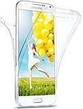 moex Double Case für Samsung Galaxy A5 (2015) Hülle Silikon Transparent, 360 Grad Full Body Rundum-Schutz, Komplett Schutzhülle beidseitig, Handyhü