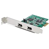 StarTech.com PCI Express Controller Karte (2 Ports, 1394a Firewire, Windows/Mac kompatibel, Schnittstellenkarte)
