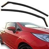 Windabweiser Regenabweiser für Fiesta Mk7 ST/3-Doors 2009-2017, Auto-Seitentürfenster-Regenschutz Sonnen-/Abweiser-Visier, Regenschutz/W