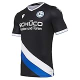 Macron Fanartikel Arminia Bielefeld · DSC Bundesliga Trikot Home 20-21 · Bekleidung Oberteil Hemd Jersey Shirt Heimtrikot · Unisex Damen Herren Frauen Männer · Saison 2020-2021, Erwachsene, Größe S